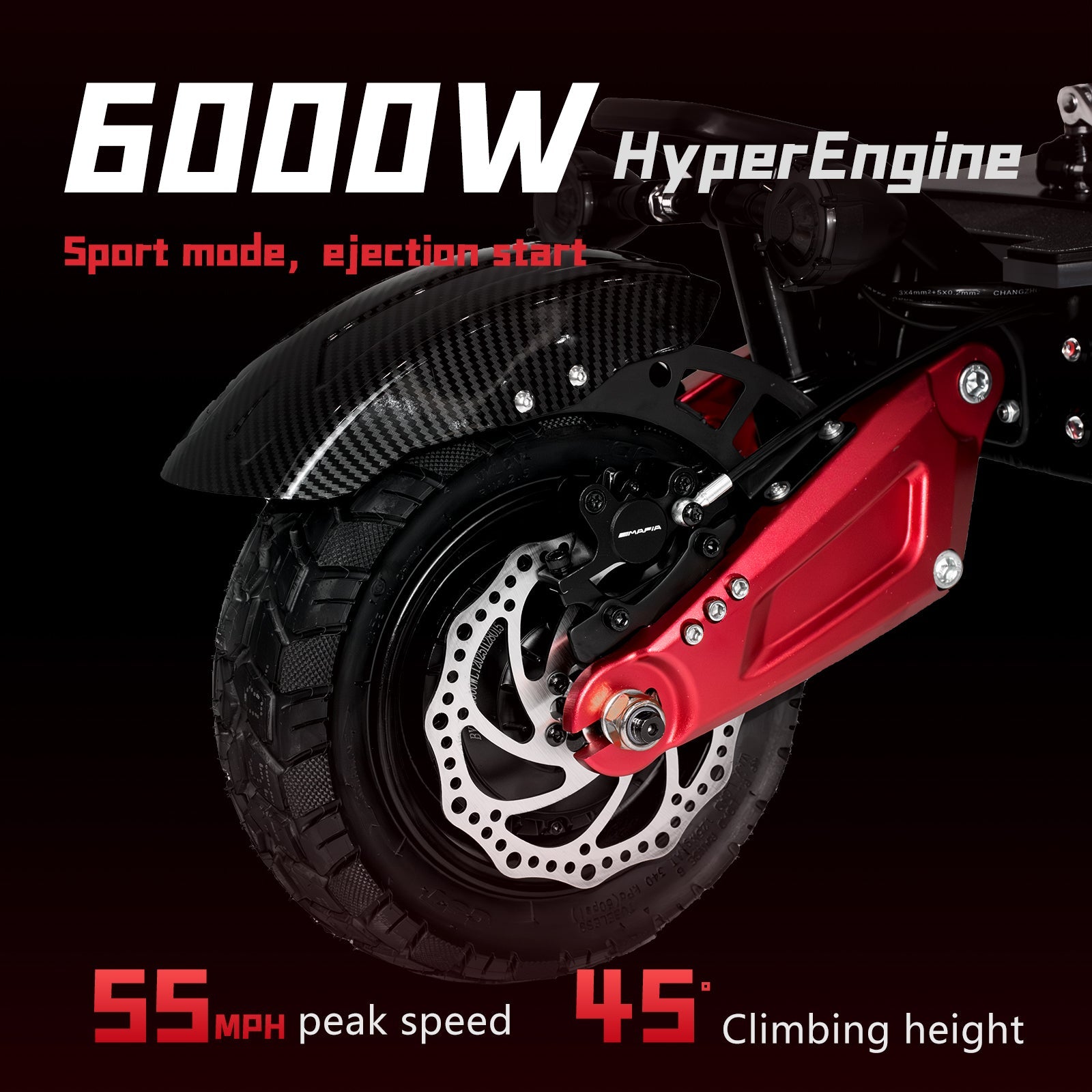 Boyueda S5 High Speed Dual Motor Off Road Electric Scooter for Adults