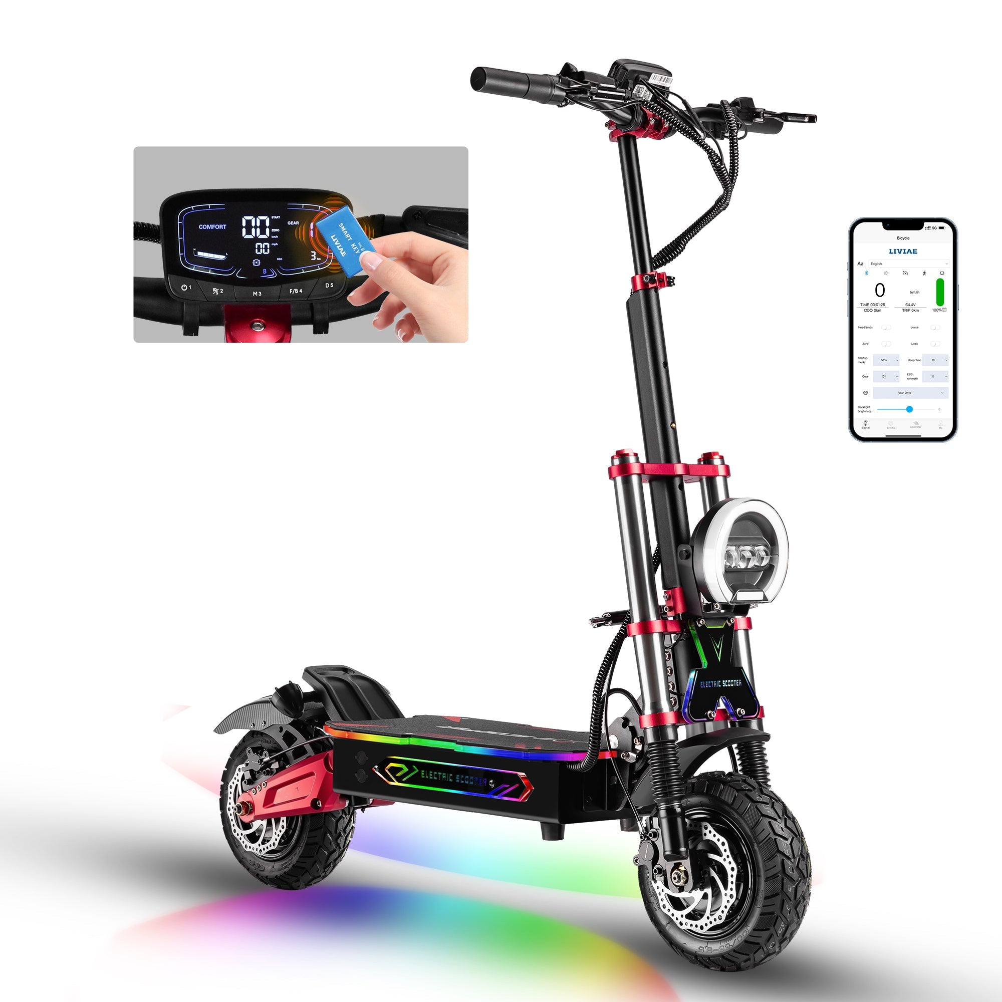 Boyueda S5 High Speed Dual Motor Off Road Electric Scooter for Adults